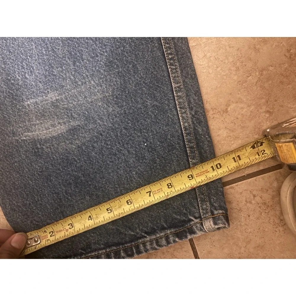 Ralph Lauren Vintage Polo Jeans Men 42x31 Blue Loose Fit